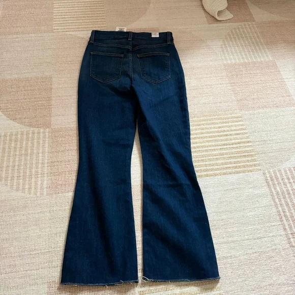 Frank & Eileen Killian Crop Flare Jeans in Medium Wash Size 25 NWT